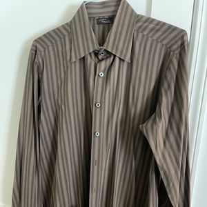 Men's Long Sleeve Dress Shirt From The Two a.m. Collection- Large